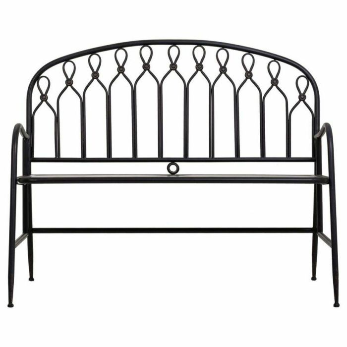 Banco Alexandra House Living Negro Metal 56 x 98 x 118 cm 1