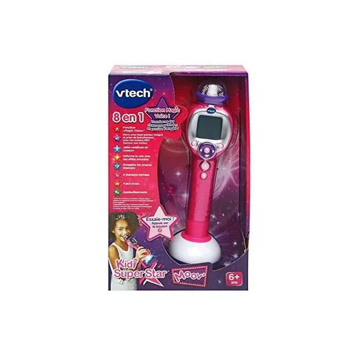 VTECH Kidi Super Star Moov Pastilla de Karaoke para Niños - Idioma Francés 3