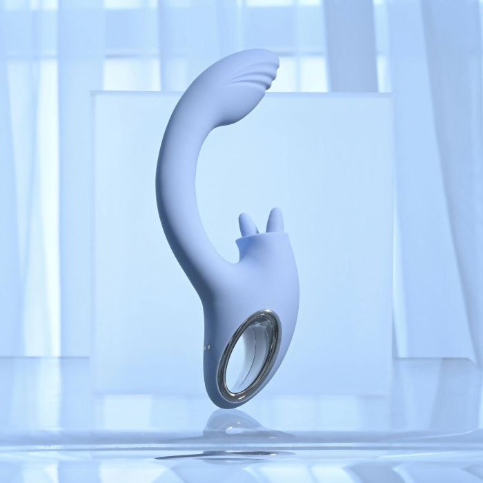 Vibrador Doble Estimulación Evolved Playboy Azul 2 Vibrador Doble Estimulación Evolved Playboy Azul 2