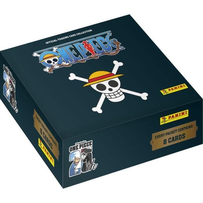 Caja - PANINI - One Piece TC 25th Anniversary - 18 fundas - 144 cartas 1 Caja - PANINI - One Piece TC 25th Anniversary - 18 fundas - 144 cartas 1