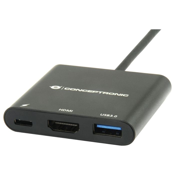 Conceptronic DONN01B Adaptador USB-C a HDMI/USB-A/60W PD, 15cm 1 Conceptronic DONN01B Adaptador USB-C a HDMI/USB-A/60W PD, 15cm 1