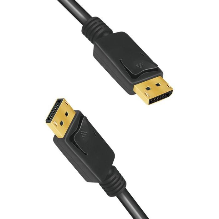 LogiLink Cable DisplayPort a DisplayPort 8K/60Hz 5m, Macho/Macho, Versión 1.4, Soporta 4K, 32.4 Gbit/s, Negro 2