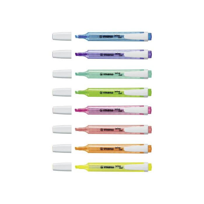 Stabilo Rotulador Fluorescente Swing Cool Estuche 8 Unidades Colores Surtidos 2
