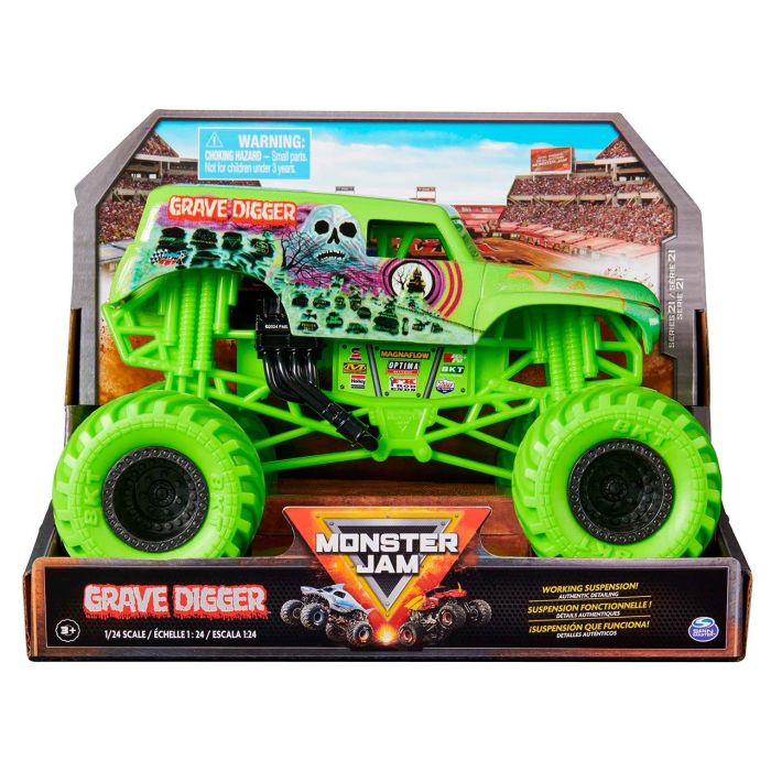 Monster Jam Die Cast Grav Digger 1:24 6069137 Spin Master 1