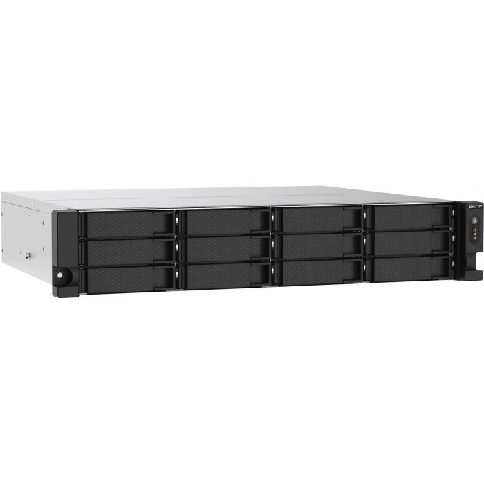 QNAP TS-1273AU-RP-8G Servidor NAS Bastidor 2U, AMD Ryzen Embedded V1500B, 8GB DDR4, HDD & SSD, Serial ATA II/III, 12 Bahías, RAID 3 QNAP TS-1273AU-RP-8G Servidor NAS Bastidor 2U, AMD Ryzen Embedded V1500B, 8GB DDR4, HDD & SSD, Serial ATA II/III, 12 Bahías, RAID 3