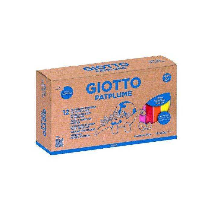 Plastilina Giotto Patplume 150 Gr Surtido Caja De 12