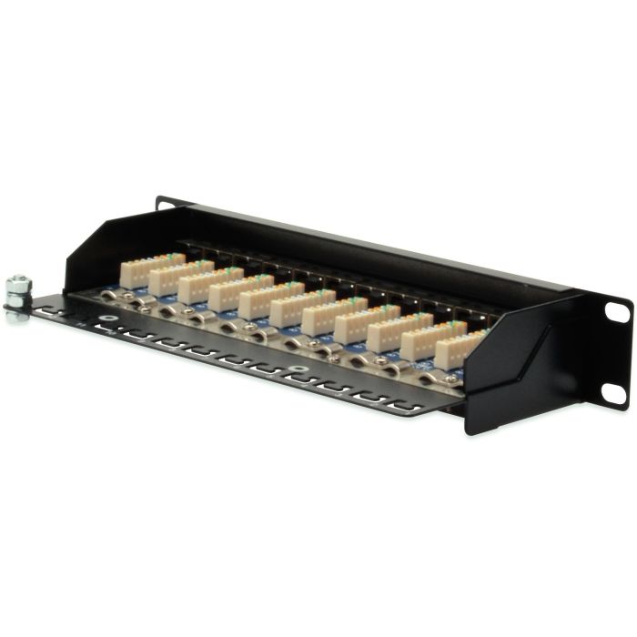 DIGITUS Patchpanel 1HE 12-Port Cat5e ClassD geschirmt schw. 4