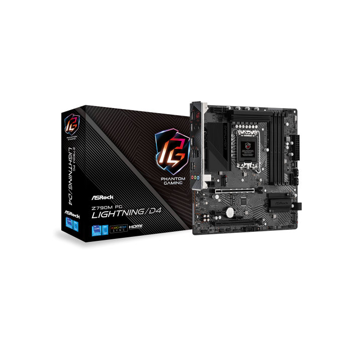 Asrock Z790M PG Lightning/D4 Intel Z790 LGA 1700 micro ATX