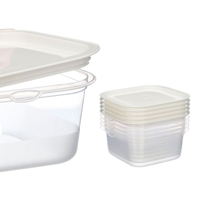 Set 5 Fiambreras Plastico Cuadradas 1000Ml Leknes 15X14CM (12 Unidades) 3 Set 5 Fiambreras Plastico Cuadradas 1000Ml Leknes 15X14CM (12 Unidades) 3