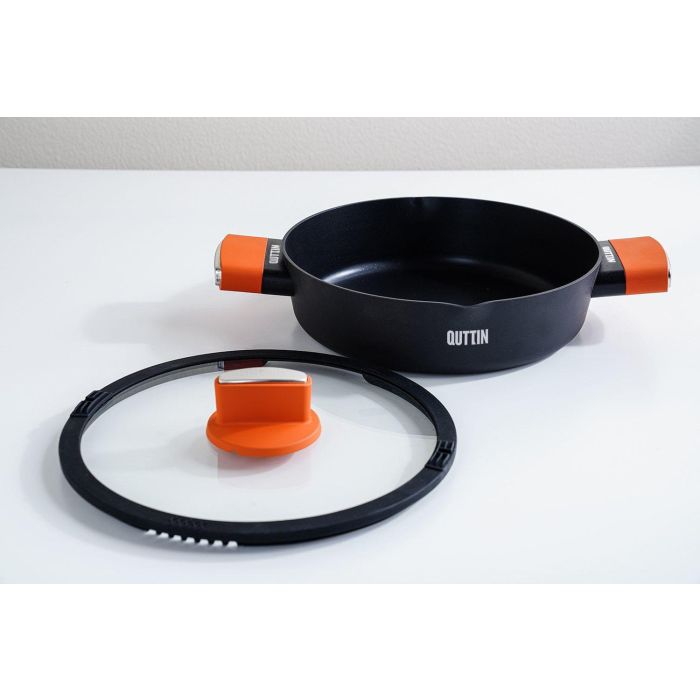Cacerola Baja 26 cm con Tapa Gastro Quttin (6 Unidades) 5
