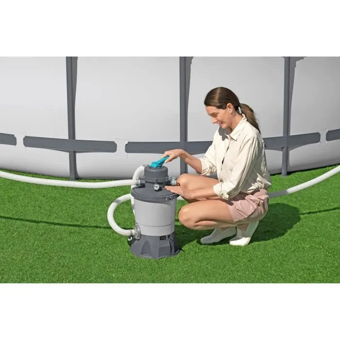 Bestway BES6941607361474 Bomba de Filtración para Piscinas de hasta 18 m³ - 3.596 L/h con Prefiltro 3