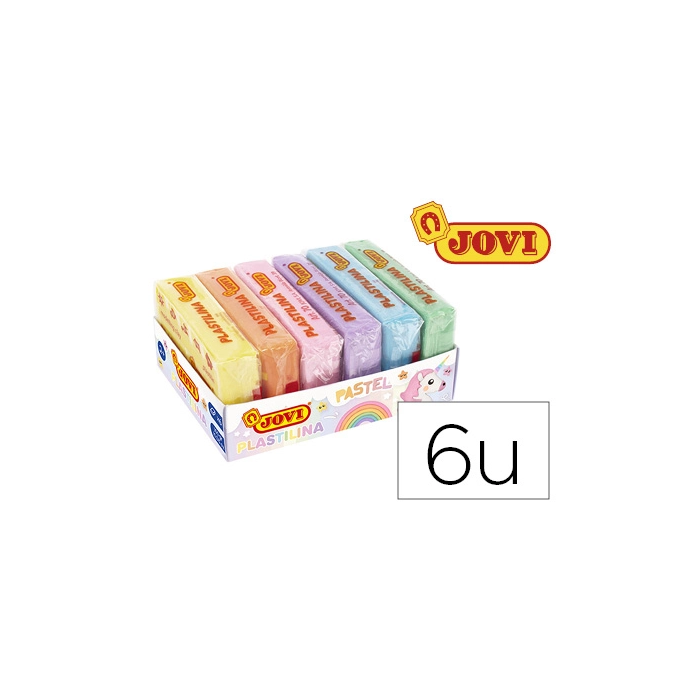 Jovi Plastilina Pastilla 50 gr Colores Surtidos Pastel Caja 6 Ud 0 Jovi Plastilina Pastilla 50 gr Colores Surtidos Pastel Caja 6 Ud 0