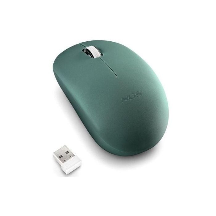 NGS Ratón Óptico Inalámbrico Fog Pro Green, 1000 DPI, USB Nano, Botones Silenciosos, Rueda Desplazamiento, Alcance 10m, Ambidiestro 2 NGS Ratón Óptico Inalámbrico Fog Pro Green, 1000 DPI, USB Nano, Botones Silenciosos, Rueda Desplazamiento, Alcance 10m, Ambidiestro 2