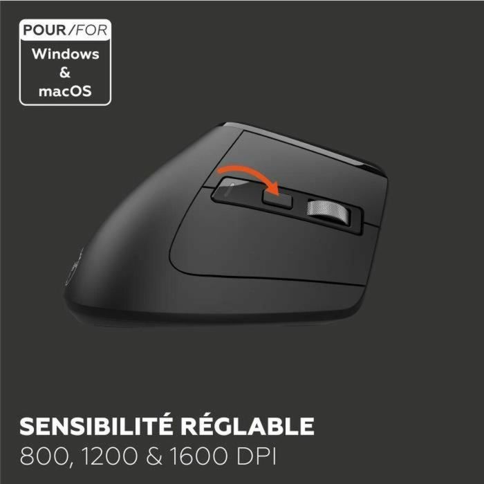 Ratón ergonómico inalámbrico MOBILITY LAB ML314259 negro 3 Ratón ergonómico inalámbrico MOBILITY LAB ML314259 negro 3