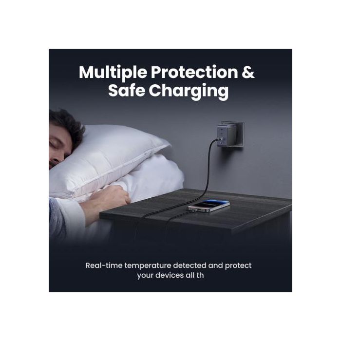 UGREEN Cargador Nexode S 100W 4 Puertos GaN Rápido Gris 35043 para Portátil, Teléfono Móvil, Tabletas UGREEN Cargador Nexode S 100W 4 Puertos GaN Rápido Gris 35043 para Portátil, Teléfono Móvil, Tabletas