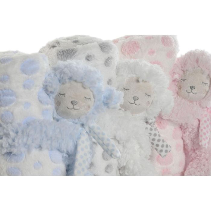 Peluche Manta Baby DKD Home Decor Rosa Azul 80 x 75 x 100 cm Set de 2 (3 Unidades) 3 Peluche Manta Baby DKD Home Decor Rosa Azul 80 x 75 x 100 cm Set de 2 (3 Unidades) 3