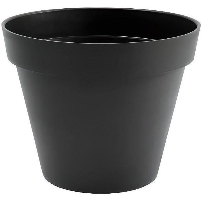 EDA Maceta Redonda Toscana de Polipropileno - Ø 48x40 cm, 43 L - Gris Antracita - Uso Exterior/Interior - Resistente Heladas y UV EDA Maceta Redonda Toscana de Polipropileno - Ø 48x40 cm, 43 L - Gris Antracita - Uso Exterior/Interior - Resistente Heladas y UV
