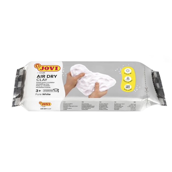 Jovi Air Dry Pastilla De Pasta Modelar Endurece Al Aire 500 gr Blanca 2