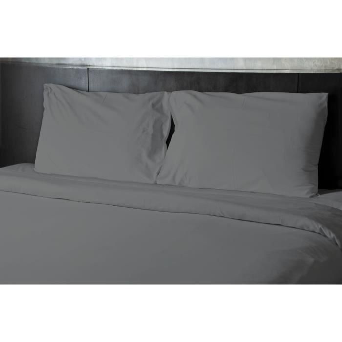 Sábana encimera - HOME LINGE PASSION - 180 x 290 cm - 1 persona - Antracita 1 Sábana encimera - HOME LINGE PASSION - 180 x 290 cm - 1 persona - Antracita 1
