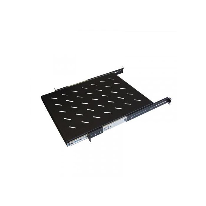 WP WPN-ASS-141100-B Estante Extraíble Perforado 19" para Rack 1U Negro 650mm Profundidad Soporta 35kg