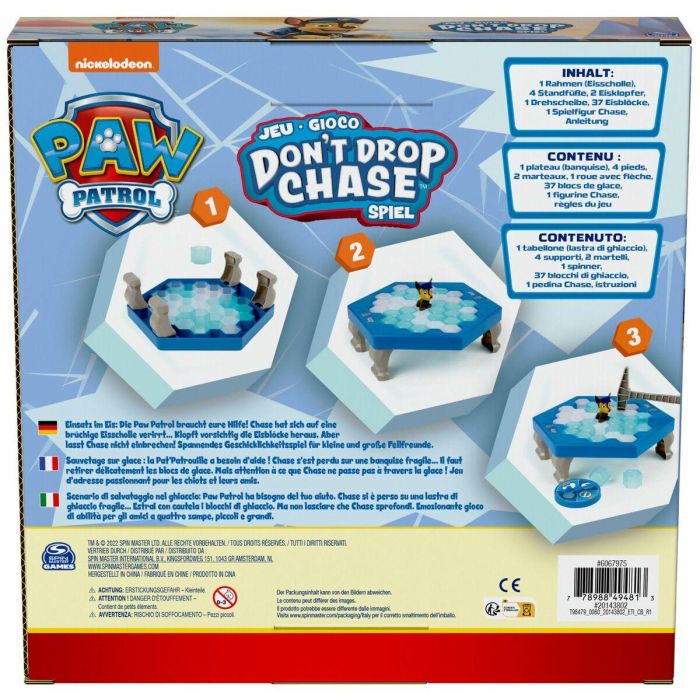 Paw Patrol SPI6067975 Don't Drop Chase - Juego de Mesa de Acción Divertido y Dinámico 1 Paw Patrol SPI6067975 Don't Drop Chase - Juego de Mesa de Acción Divertido y Dinámico 1
