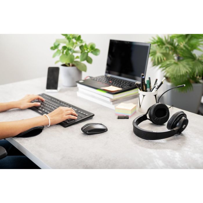 Cherry Gentix BT Ratón inalámbrico Bluetooth ambidiestro óptico 2000 DPI 7 botones negro para Windows/Mac/Android/iOS 10
