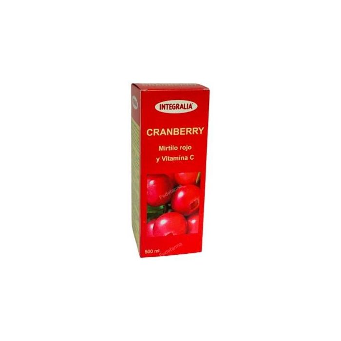 INTEGRALIA Cranberry Jarabe 500ml con Vitamina C para Vías Urinarias y Protección Inmunitaria