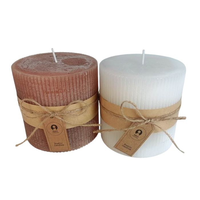 Vela Navidad Alpina DKD Home Decor Blanco Marron 10 x 10 x 10 cm (6 Unidades) 0 Vela Navidad Alpina DKD Home Decor Blanco Marron 10 x 10 x 10 cm (6 Unidades) 0