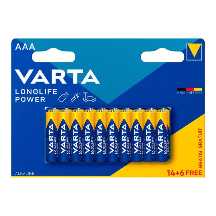 Pila alkalina longlife power aaa - lr03 (blister 14+6 unidades) ø10,5x44,5mm Pila alkalina longlife power aaa - lr03 (blister 14+6 unidades) ø10,5x44,5mm
