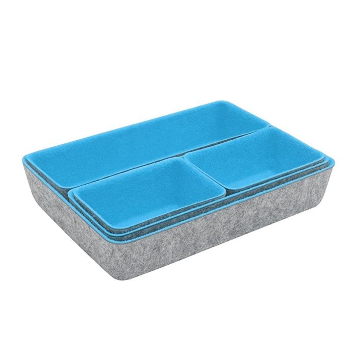 Confortime Set de 5 Organizadores de Fieltro 27.5 x 20 x 5.3 cm (6 Unidades) 6 Confortime Set de 5 Organizadores de Fieltro 27.5 x 20 x 5.3 cm (6 Unidades) 6