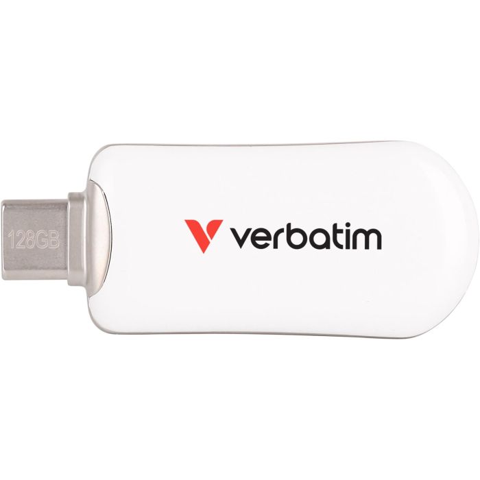 Verbatim 30229 Plectra White 128GB USB-C Flash Drive 0 Verbatim 30229 Plectra White 128GB USB-C Flash Drive 0