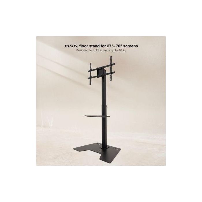 TooQ FS2284M-B Soporte de Suelo para TV de 37" a 70", Altura Regulable, Negro 1 TooQ FS2284M-B Soporte de Suelo para TV de 37" a 70", Altura Regulable, Negro 1