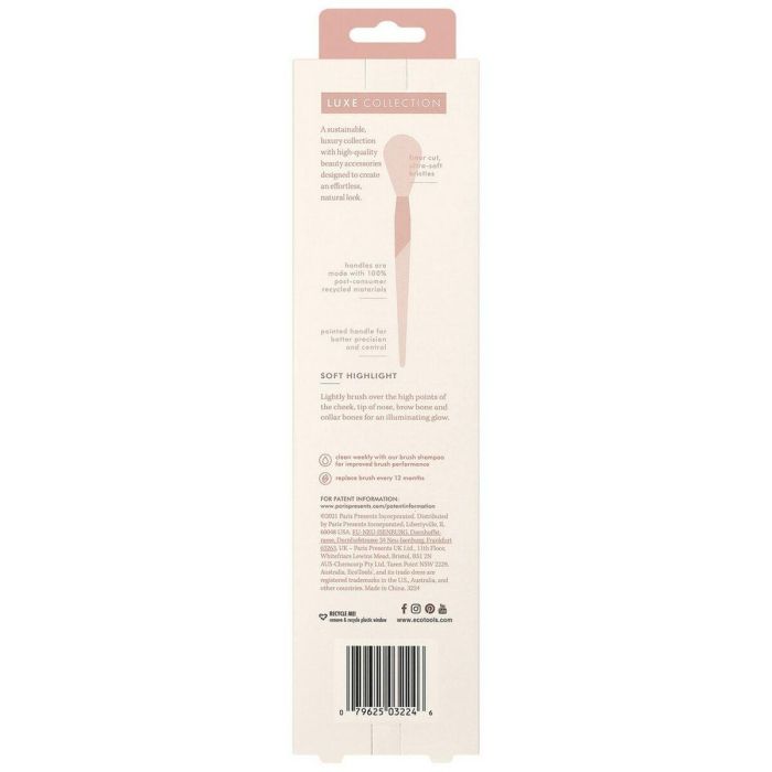 Ecotools Brocha de Maquillaje LUXE Soft Highlight Brush 1 Unidad 4