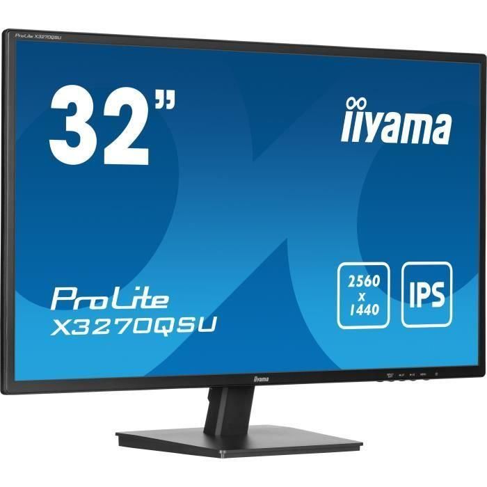 Monitor para PC - IIYAMA - X3270QSU-B1 - 31.5 QHD - IPS - 100 Hz - 3 ms - HUB HDMI/DP/USB - Altavoces - VESA 100x100 - Negro 1 Monitor para PC - IIYAMA - X3270QSU-B1 - 31.5 QHD - IPS - 100 Hz - 3 ms - HUB HDMI/DP/USB - Altavoces - VESA 100x100 - Negro 1