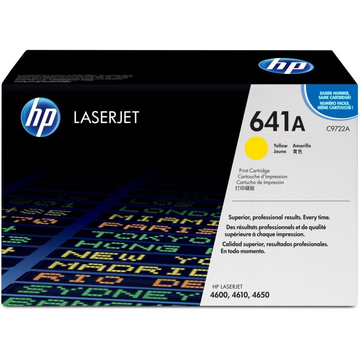 HP 641A C9722A Cartucho de Tóner Original Amarillo para LaserJet, 8000 páginas, compatible con HP LaserJet 4600, 4650 0 HP 641A C9722A Cartucho de Tóner Original Amarillo para LaserJet, 8000 páginas, compatible con HP LaserJet 4600, 4650 0