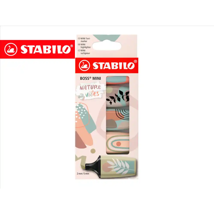 Stabilo Rotulador Boss Mini Nature Vibes Estuche 5 Unidades Colores Surtidos 0 Stabilo Rotulador Boss Mini Nature Vibes Estuche 5 Unidades Colores Surtidos 0
