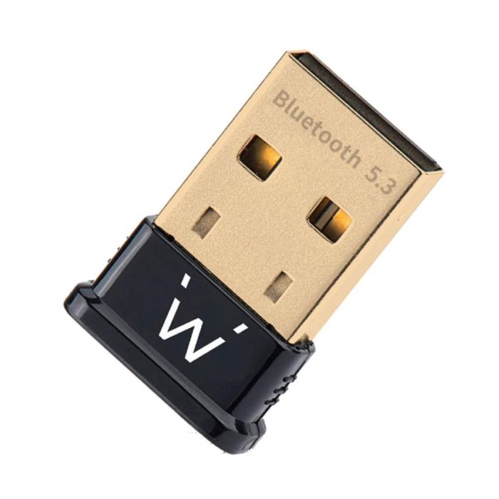 Ewent Adaptador Bluetooth 5.3 EW1085 - Receptor Micro USB, Conexión a 7 Dispositivos, Alta Velocidad y Estabilidad