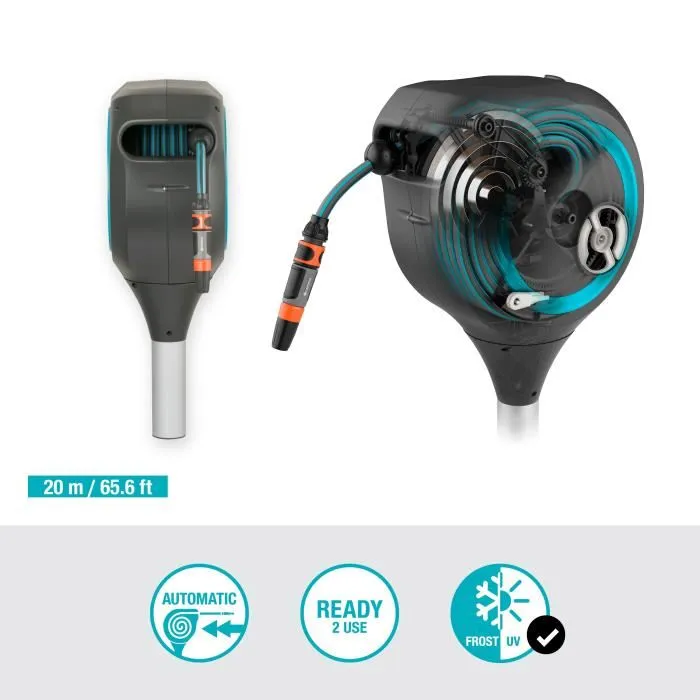 Gardena Enrollador Automático RollUp M 20 m Manguera Jardín Ordenada Práctica 1 Gardena Enrollador Automático RollUp M 20 m Manguera Jardín Ordenada Práctica 1
