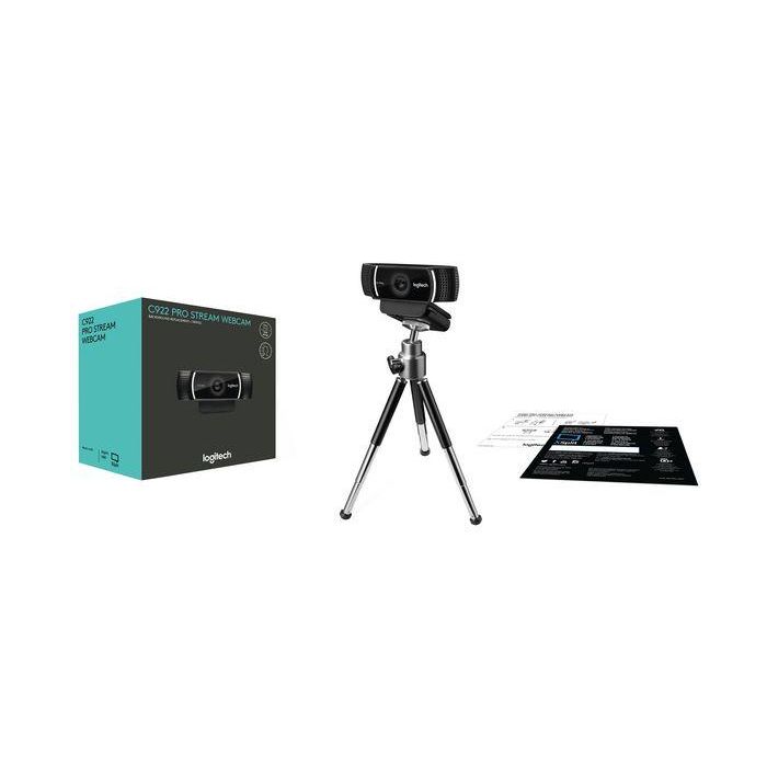 Logitech C922 Pro Stream Webcam Full HD 1080p 30fps para Streaming Grabación Auto-ajuste Luz Baja y Micrófonos Estéreo 2 Logitech C922 Pro Stream Webcam Full HD 1080p 30fps para Streaming Grabación Auto-ajuste Luz Baja y Micrófonos Estéreo 2