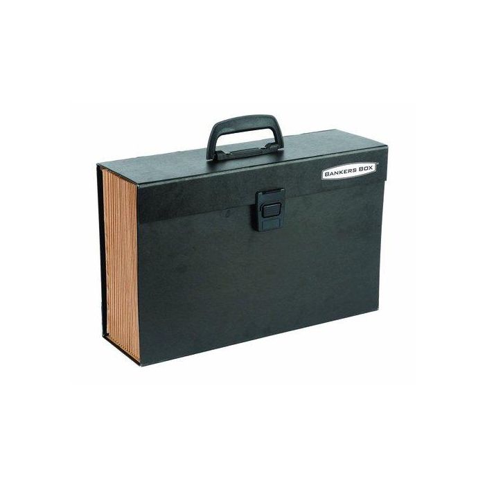 Clasificador Acordeon Fellowes Bankers Box Pp 368X260Mm 19 Dptos.Maletin Con Asa Lomo 130Mm Negro