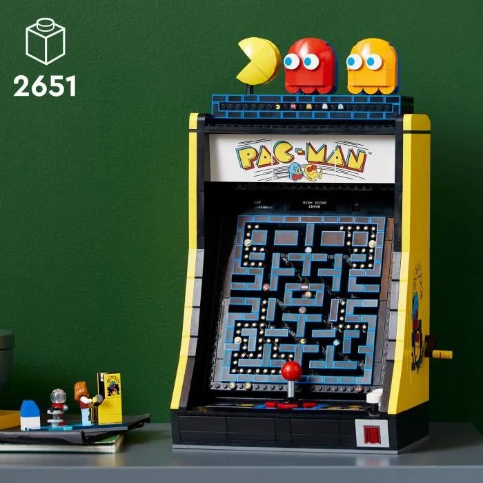 Lego 10323 Icons PAC-MAN Juego Arcade, Maqueta para Construir con Adultos, Máquina de Juego con Personajes 1