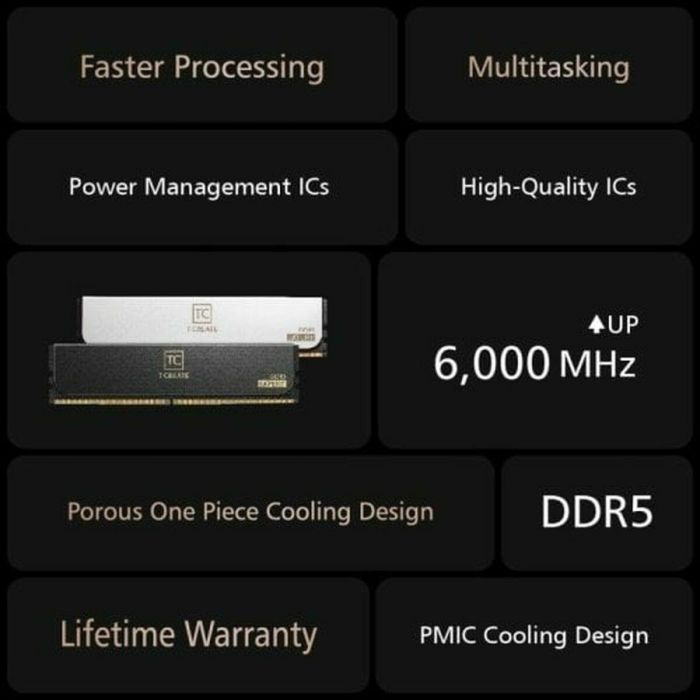 Team Group CTCED532G6000HC30DC01 T-CREATE EXPERT Módulo de Memoria RAM 32 GB (2x16 GB) DDR5 6000 MHz CL30 para PC Negro 10 Team Group CTCED532G6000HC30DC01 T-CREATE EXPERT Módulo de Memoria RAM 32 GB (2x16 GB) DDR5 6000 MHz CL30 para PC Negro 10