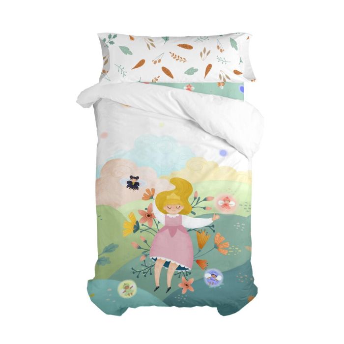 Juego de funda nórdica HappyFriday Mr Fox Dreaming Multicolor Cama de 105 2 Piezas