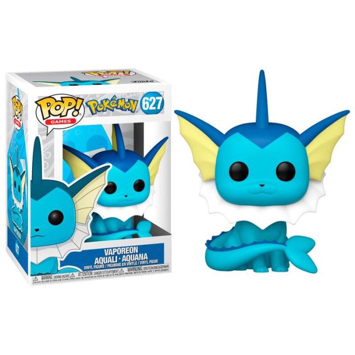 Funko Pop Pokemon Vaporeon Nº 627 -Caja Original- 0 Funko Pop Pokemon Vaporeon Nº 627 -Caja Original- 0