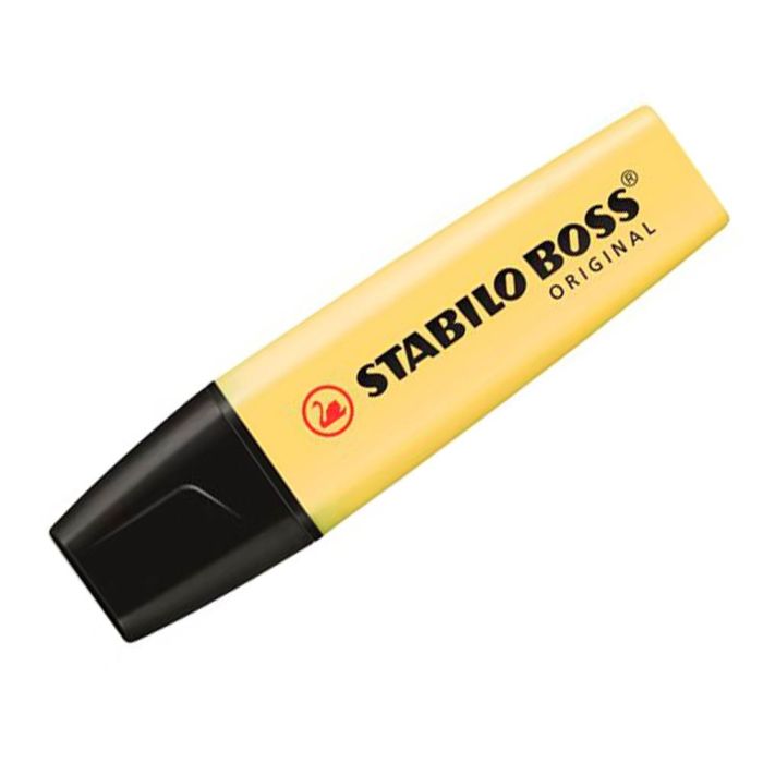 Rotulador Stabilo Boss Pastel Fluorescente 70 Amarillo Cremoso 10 unidades 2