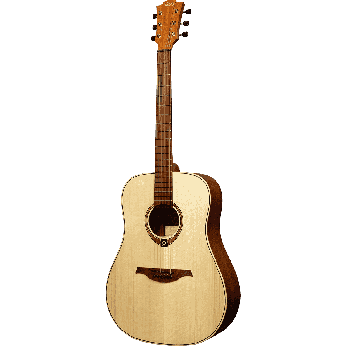 LAG Guitarra Acustica Dreadnought Zurdos Natural Satinado 2