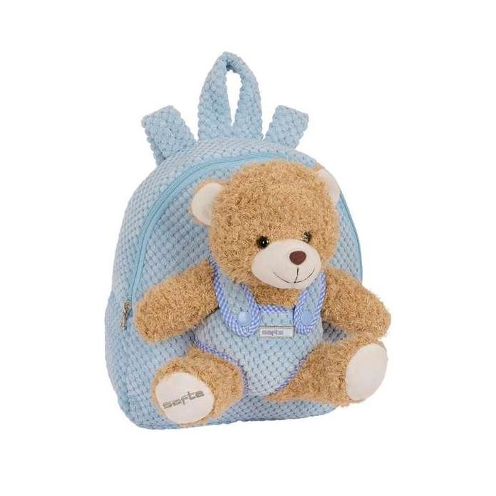 Mochila Safta Preescolar Osito Extraible Azul 75x230x270 mm Mochila Safta Preescolar Osito Extraible Azul 75x230x270 mm
