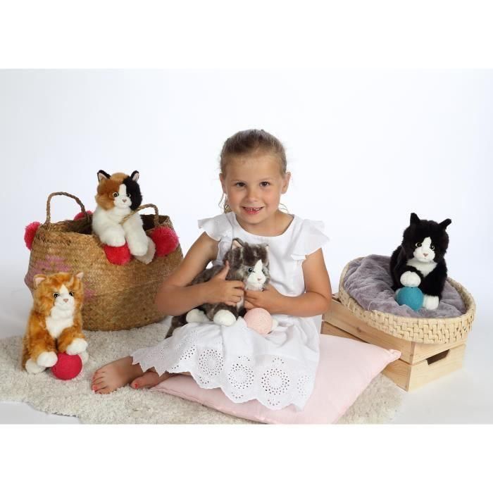Peluche - Gipsy Toys - Gato Mimiz - 28cm - Gris 3 Peluche - Gipsy Toys - Gato Mimiz - 28cm - Gris 3