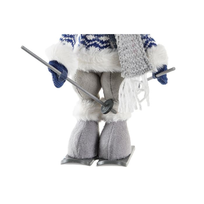 DKD Home Decor Figura de Navidad Moderna Reno de Poliéster Azul 16x38x17 cm 2 DKD Home Decor Figura de Navidad Moderna Reno de Poliéster Azul 16x38x17 cm 2