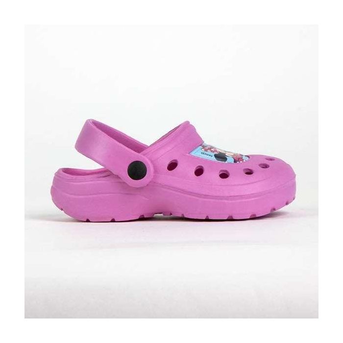 Cerdá Zuecos Minnie Mouse de EVA para Niña - Tallas 24/25 - Color Rosa Oscuro 1